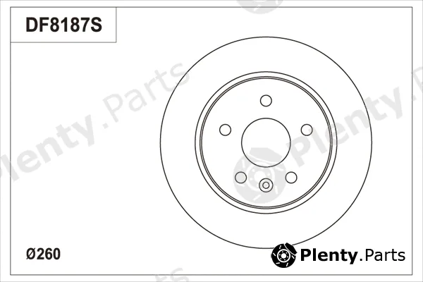 TRW DF8187S — Brake Disc