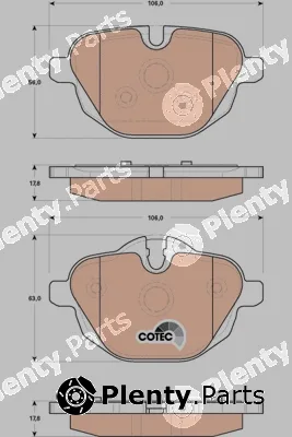 TRW GDB1840 — Brake Pad Set, disc brake COTEC