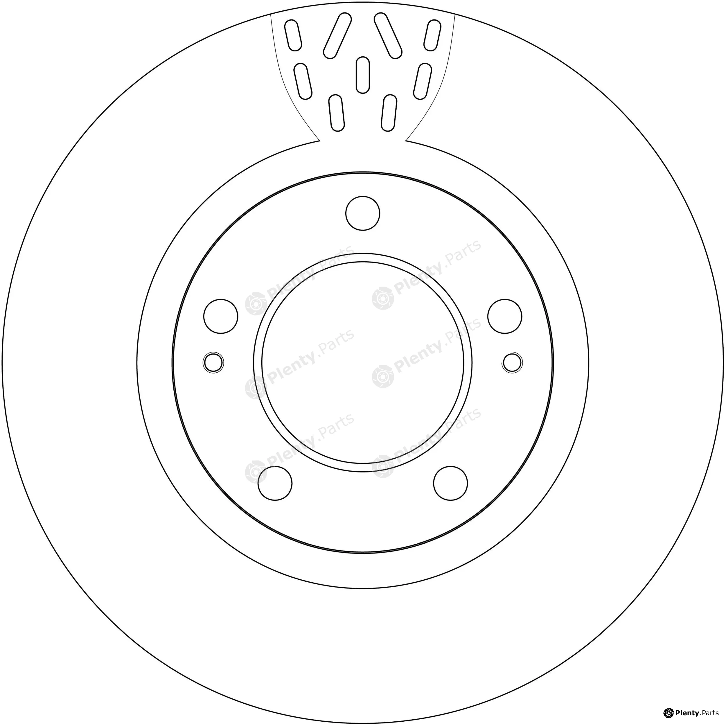 TRW DF8575S — Brake Disc