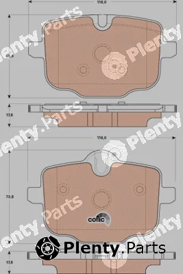 TRW GDB1869 — Brake Pad Set, disc brake COTEC