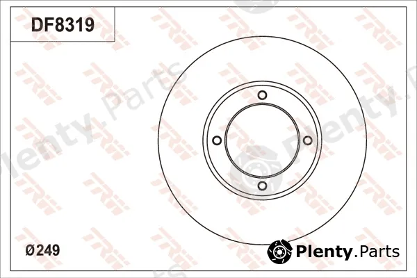 TRW DF8319S — Brake Disc