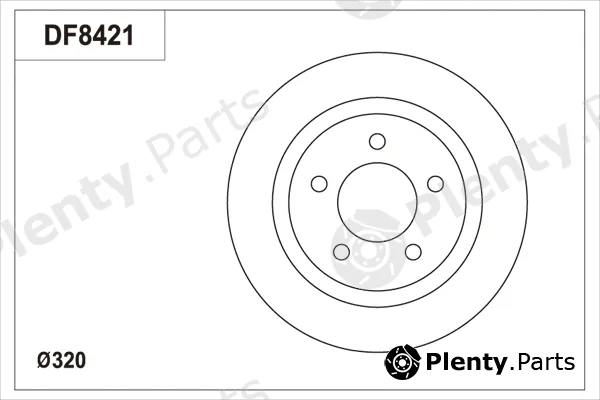 TRW DF8421S — Brake Disc