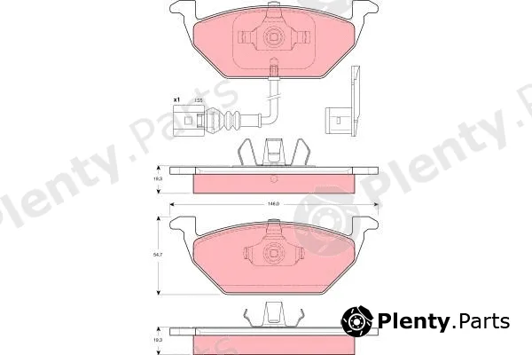 TRW GDB1422 — Brake Pad Set, disc brake