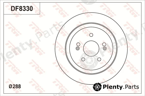 TRW DF8330S — Brake Disc
