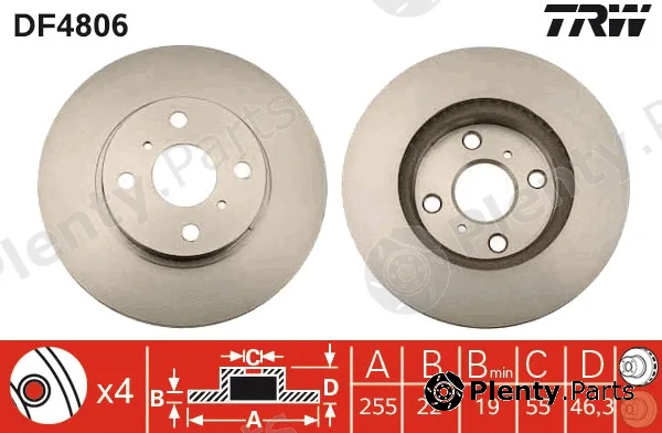 TRW DF4806 — Brake Disc