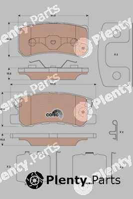 TRW GDB4600 — Brake Pad Set, disc brake COTEC
