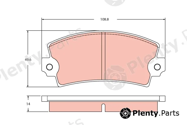 TRW GDB2398 — Brake Pad Set, disc brake