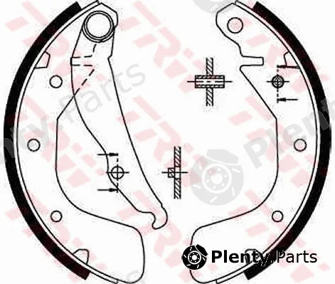 TRW GS8543 — Brake Shoe Set