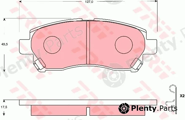 TRW GDB7656 — Brake Pad Set, disc brake