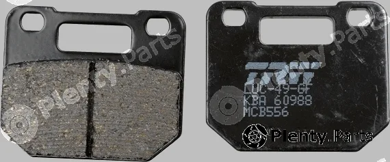 TRW MCB556 — Brake Pad Set, disc brake Organic Allround