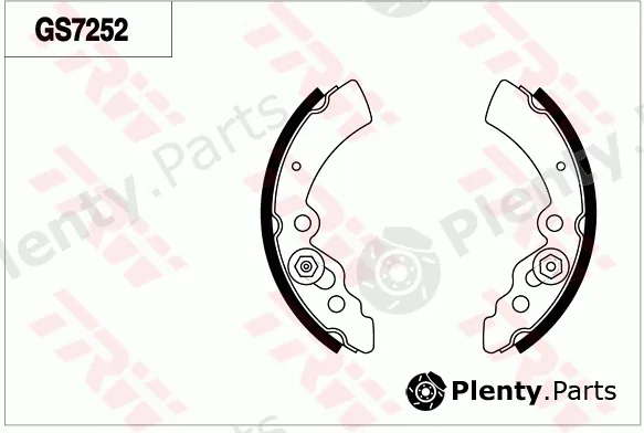 TRW GS7252 — Brake Shoe Set