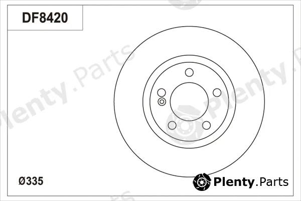 TRW DF8420S — Brake Disc
