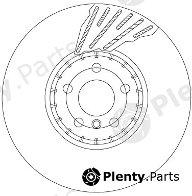 TRW DF8648S — Brake Disc