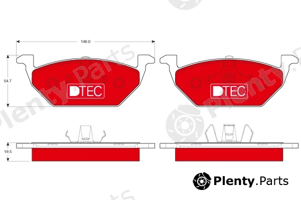 TRW GDB1984DTE — Brake Pad Set, disc brake DTEC COTEC