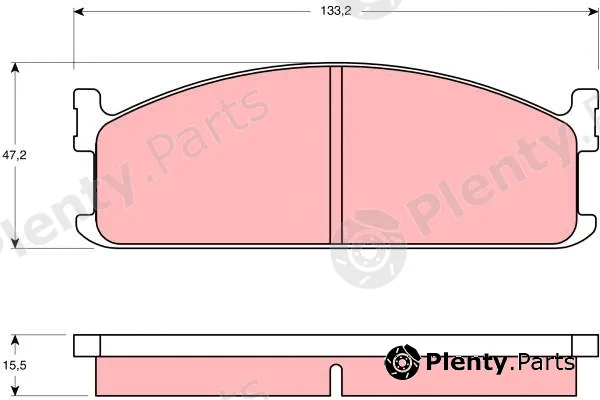 TRW GDB345 — Brake Pad Set, disc brake