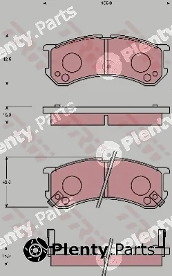 TRW GDB7176 — Brake Pad Set, disc brake