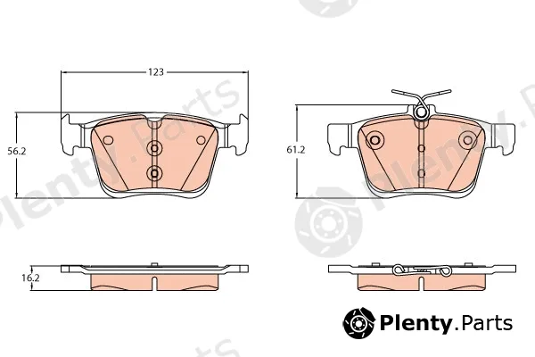 TRW GDB2179 — Brake Pad Set, disc brake