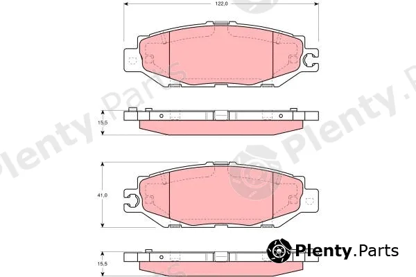 TRW GDB1240 — Brake Pad Set, disc brake