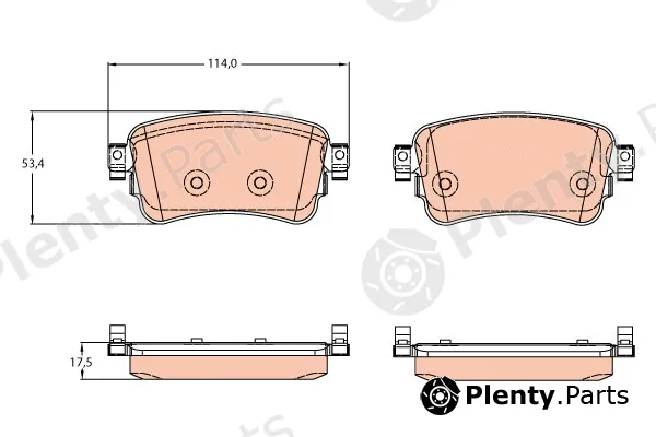 TRW GDB2166 — Brake Pad Set, disc brake