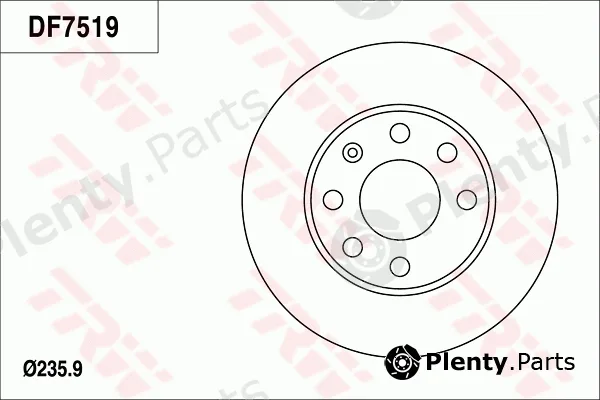 TRW DF7519 — Brake Disc