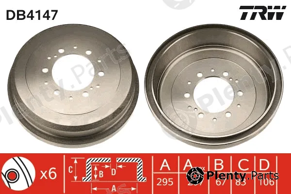 TRW DB4147 — Brake Drum