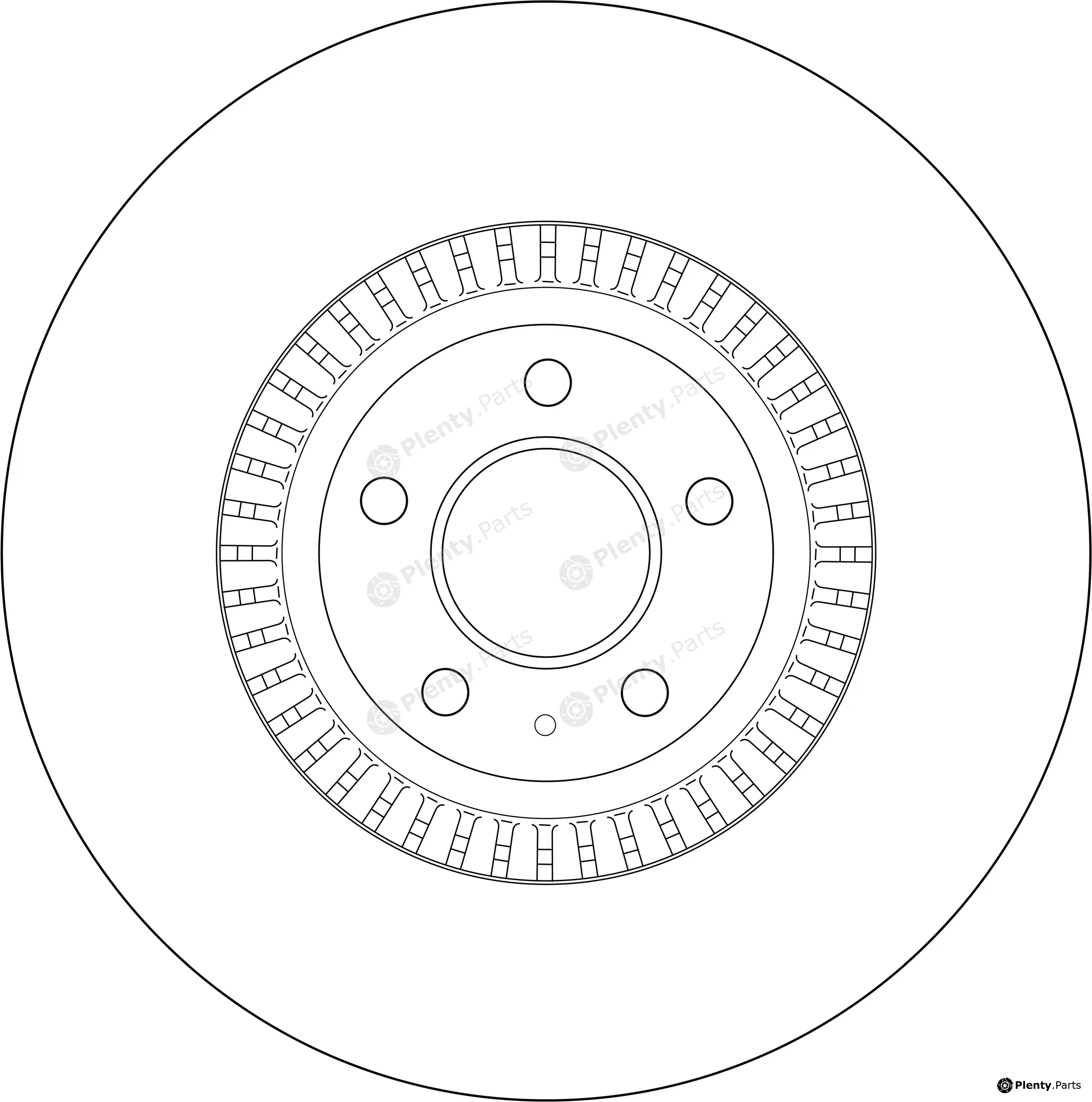 TRW DF8037SR — Brake Disc SPS