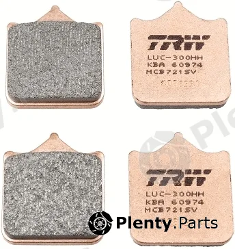 TRW MCB721SV — Brake Pad Set, disc brake Sinter Street