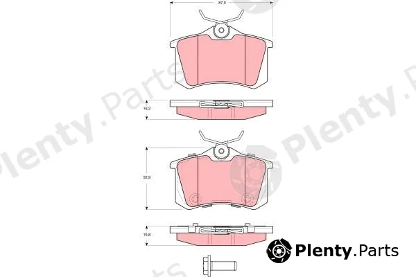 TRW GDB1587 — Brake Pad Set, disc brake