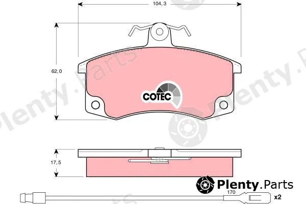 TRW GDB1446 — Brake Pad Set, disc brake COTEC