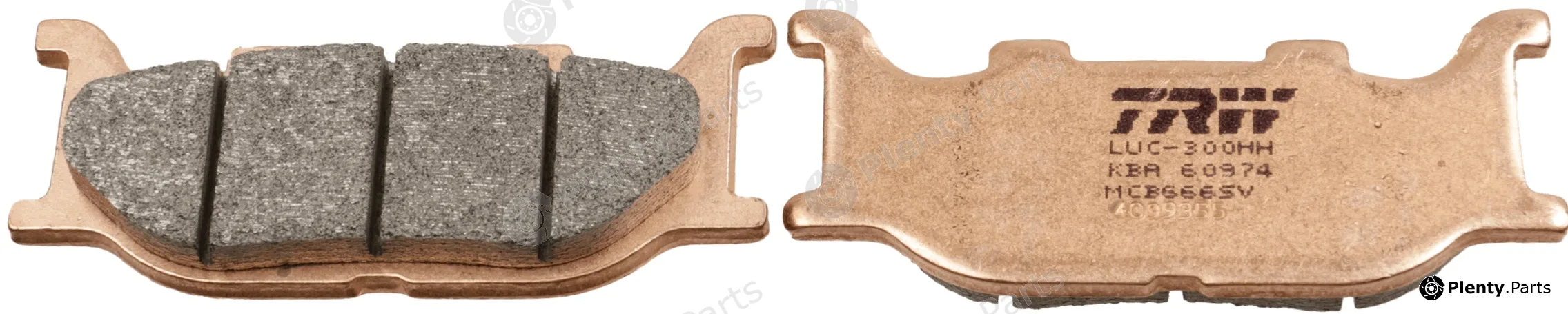 TRW MCB666SV — Brake Pad Set, disc brake Sinter Street