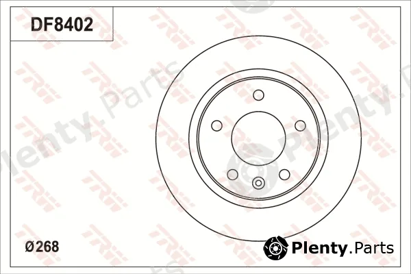 TRW DF8402S — Brake Disc