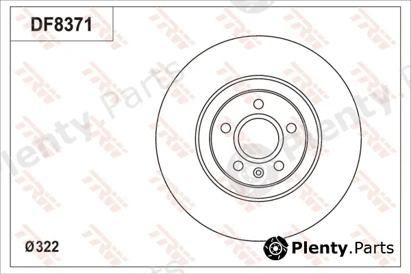 TRW DF8371S — Brake Disc