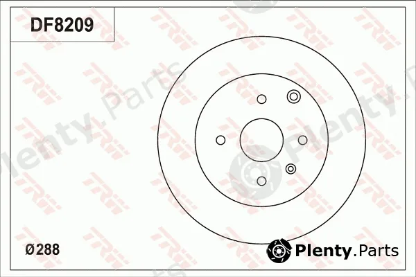 TRW DF8209S — Brake Disc