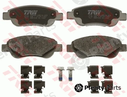 TRW GDB1633 — Brake Pad Set, disc brake COTEC
