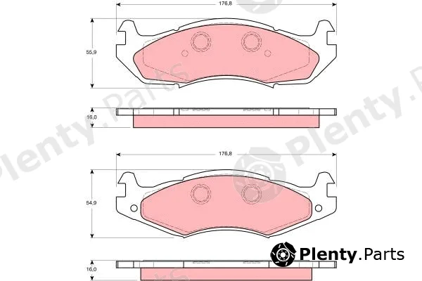 TRW GDB1207 — Brake Pad Set, disc brake