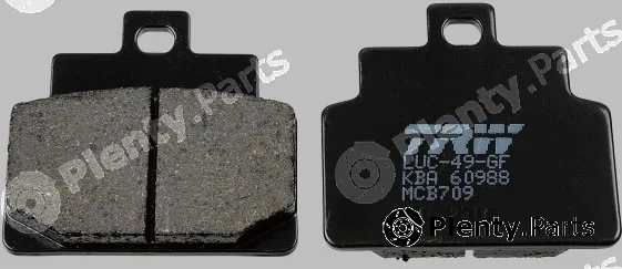 TRW MCB709 — Brake Pad Set, disc brake Organic Allround