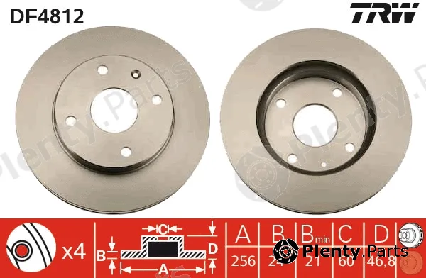 TRW DF4812 — Brake Disc