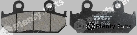 TRW MCB562 — Brake Pad Set, disc brake Organic Allround