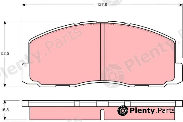 TRW GDB355 — Brake Pad Set, disc brake