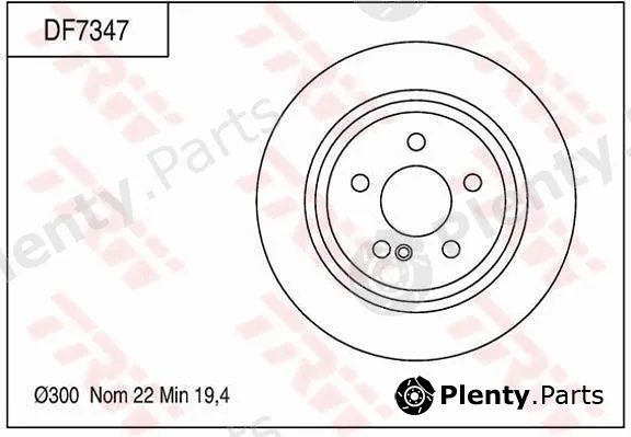 TRW DF7347 — Brake Disc