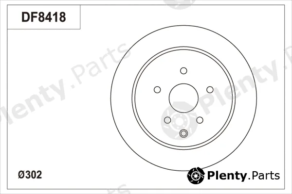 TRW DF8418S — Brake Disc