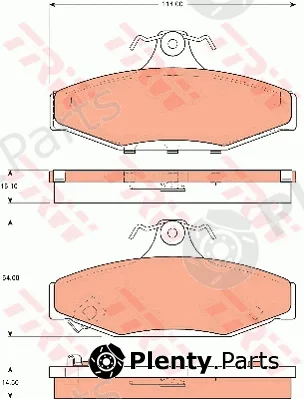 TRW GDB7570 — Brake Pad Set, disc brake