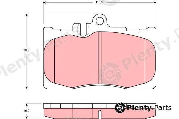 TRW GDB3322 — Brake Pad Set, disc brake