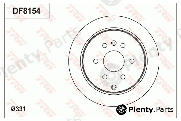 TRW DF8154S — Brake Disc