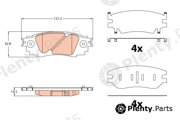 TRW GDB2183 — Brake Pad Set, disc brake