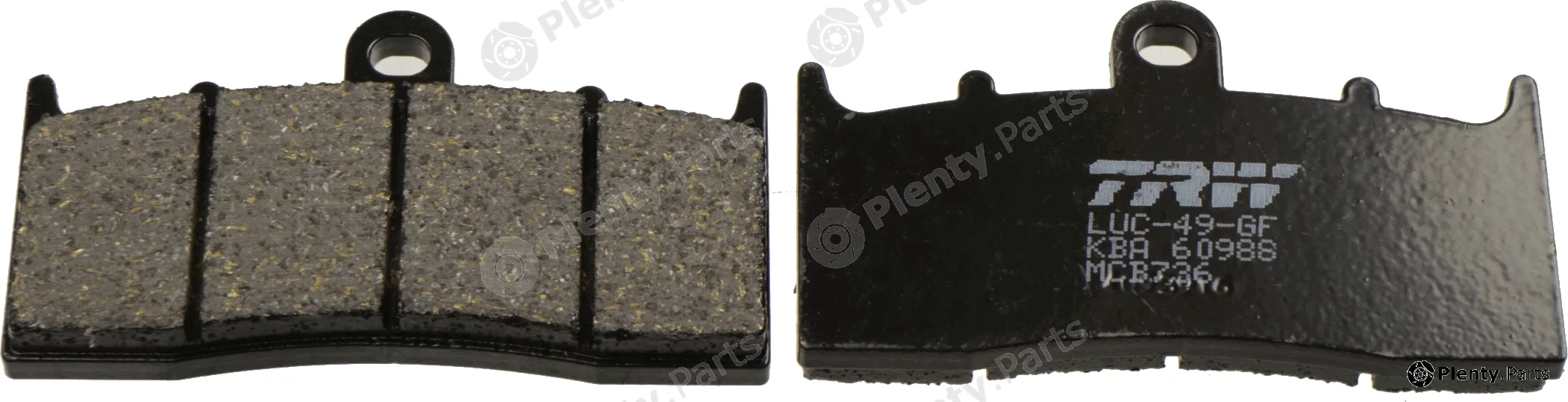 TRW MCB736 — Brake Pad Set, disc brake Organic Allround