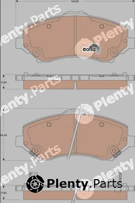 TRW GDB4144 — Brake Pad Set, disc brake COTEC