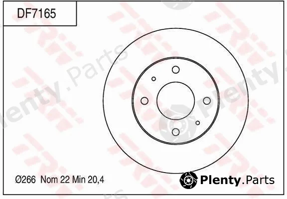 TRW DF7165 — Brake Disc