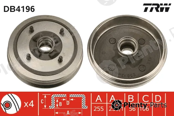 TRW DB4196 — Brake Drum