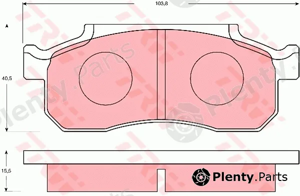 TRW GDB7088 — Brake Pad Set, disc brake